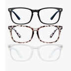 Portable Blue Light Blocking Glasses Black Leopard Square Anti Blue Ray Office Computer Goggles