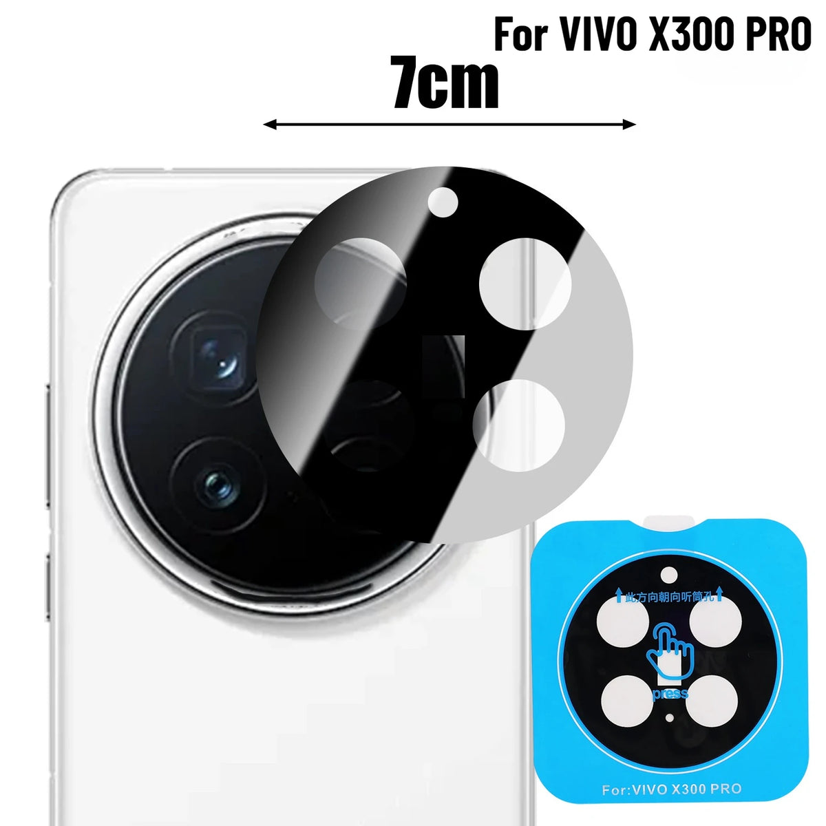 For Vivo X300/X300 Pro Back Camera Tempered Glass Ptotective Glass For VIVO X300Pro Rear Len HD Clear Anti Scratch Films