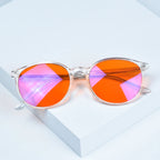 light glasses for better sleep blue light blocking  orange lenses Tr90 eyeglasses SH2022