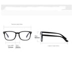 Portable Blue Light Blocking Glasses Black Leopard Square Anti Blue Ray Office Computer Goggles
