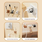 Desktop Cute Cable Organizers Holder Clip Desk Tidy Organiser SelfAdhesive Wall Mounted Cable Management Office Wire Cord Holder