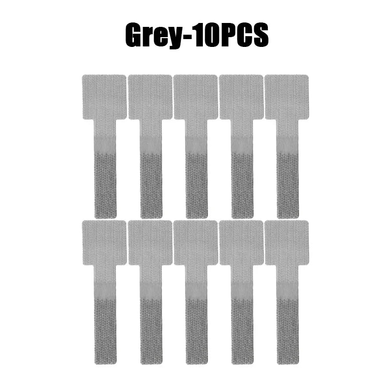 New Reusable Cable Ties Velcro Ties Self-Adhesive Power Cord Cable Holder Adjustable Cord Storage Desktop Organiser Manager
