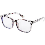 Portable Blue Light Blocking Glasses Black Leopard Square Anti Blue Ray Office Computer Goggles